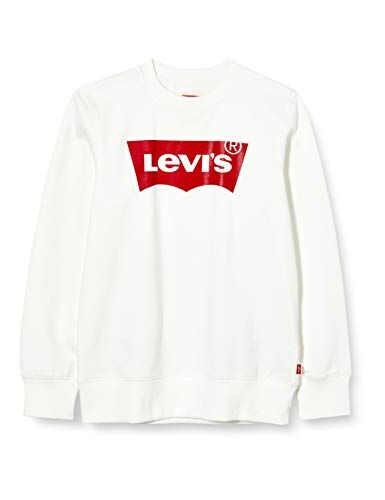 Levis Lvb Batwing Crewneck, Felpa Bambini e ragazzi, Bianco (Marshmallow), 12 anni