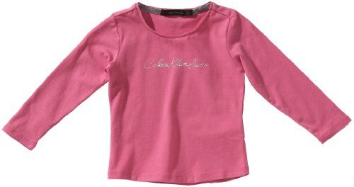 Calvin Baby  Maglietta a maniche lunghe, bambina, Rosa (Pink (4D9)), 98 (3)