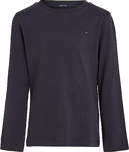 Tommy Hilfiger Boys Basic Cn Knit L/S Maglietta, Sky Captain, 14 anni Bambini e ragazzi