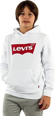 Levis Lvb Batwing Screenprint Hoodie, Felpa con Cappuccio Bambini e ragazzi, Bianco (White), 3 anni