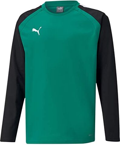 Puma 4063699453522 teamLIGA Training Sweat Jr Maglione, 140, Pepper Green/ Black