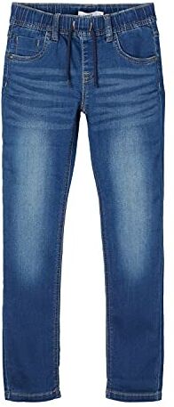 NAME IT Bambini e ragazzi Nkmrobin Dnmthayers 3454 Swe Pant Noos Jeans ,Dark Blue Denim,158