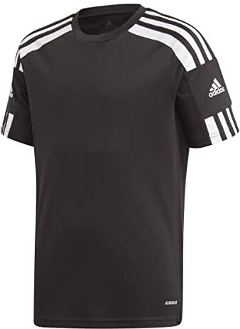 Adidas Squadra 21 Short Sleeve Jersey T-shirt, Black/White, 6 anni Unisex Bambini e ragazzi