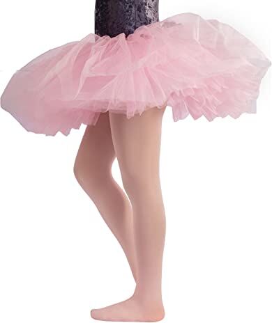 CALZITALY PACK 1/2 Collant Danza Bambina   Calze Ballet Bimba   40 Den   da 4 a 14 anni   Rosa, Nero, Naturale, Bianco (14 anni, Rosa)