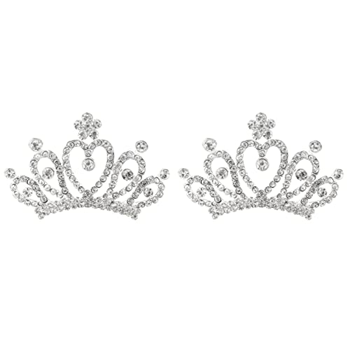 FRCOLOR 2 Pz Diadema Di Strass Per Bambini Diadema Per Bambini Pettine Bambino