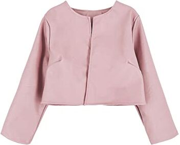 JOPHY & CO. Giacchetta Coprispalle Bambina Ecopelle a Maniche Lunghe (cod. ) (6 anni, Rosa)