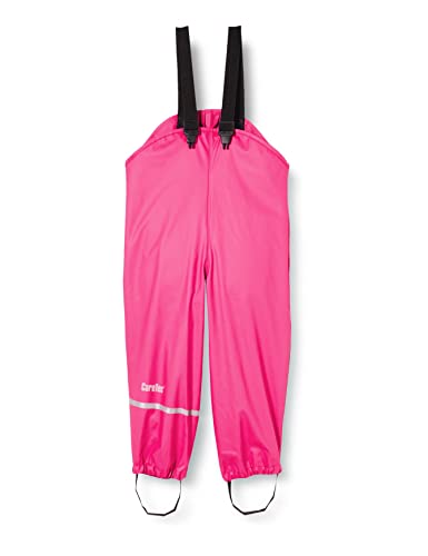 CareTec Rain Overall PU w/o fleece, Pantaloni Impermeabili Bambine e ragazze, Rosa Real Pink (546), 98