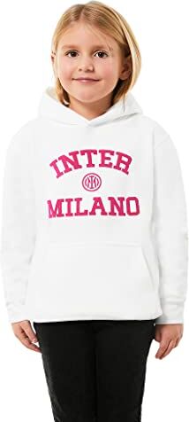 Inter Felpa con Cappuccio Bambine, Prodotto Ufficiale, Collezione Back to Stadium