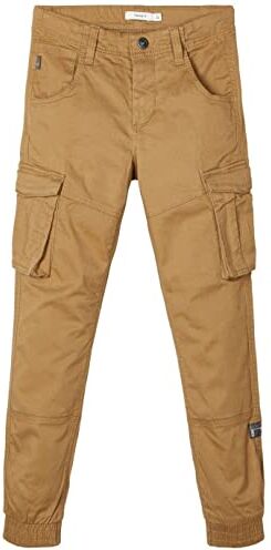 NAME IT Nkmryan Cargo R Twi Pant 2222-Ba Noos, Pantaloni Bambini e ragazzi, Beige (Kelp), 146