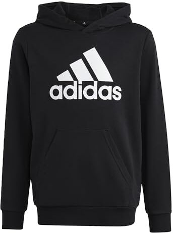 Adidas Big Logo Essentials Cotton Hoodie Felpa Unisex per Bambini (Confezione da 1)