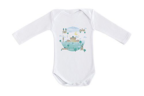 Eiffel Textile Eiffel Baby Germany – Body a maniche lunghe, 24 mesi, colore: blu/verde