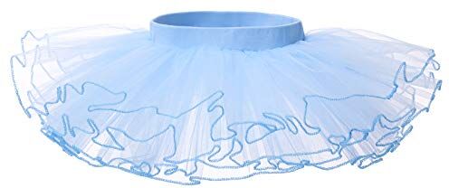 Bezioner Gonna Tulle Bambina tutù Danza Balletto Ragazze Festa Abito Gonne Costume per Bambine Blu M 5-7 Anni