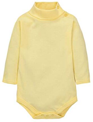 CuteOn Bambino Ragazzi Ragazze Solido Colore Di base Dolcevita Cotone Body Tutine Giallo Chiaro 12 Mesi