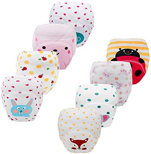 JackLoveBriefs Mutandine Apprendimento Bambino vasino per Bambini Mutande Trainer Bambini Intima per Bambini Cotone Assorbente 4-5 Anni