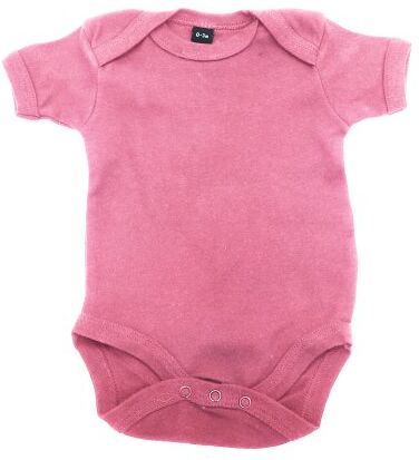 Babybugz Body per Neonato Manica Corta in Vari Colori Disponibili (0-3 mesi) (Rosa acceso)