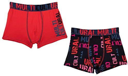 Petit Béguin Set di 2 boxer ragazzo Azteco – dimensioni – 8/10 anni (128/140 cm)