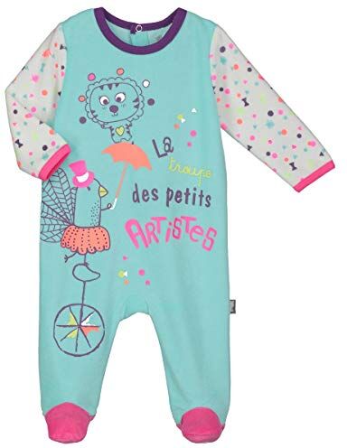 Petit Béguin Pigiama bambino Velluto Piccola Truppa – Taglia – 3 mesi (62 cm)