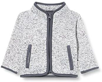 Playshoes Giacca in pile, Piano da esterno Unisex Bambini e ragazzi, pile lavorato a maglia grigio, 92