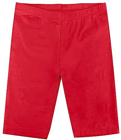 JOPHY & CO. Leggings Corti/Lunghi Bambina Cotone Vita Elastica (cod. 9750) (8 Anni, Rosso Corto)