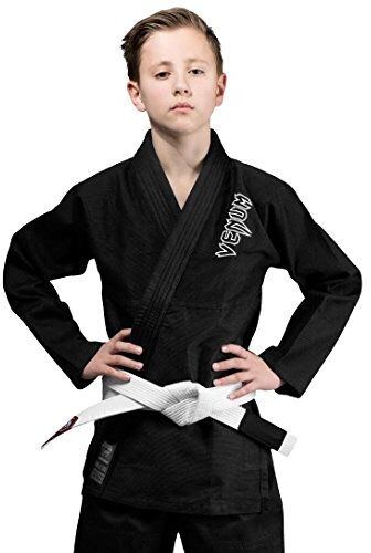 VENUM Contender, Kimono BJJ Unisex Bambini, Nero, C00