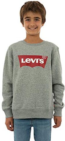 Levis Lvb Batwing Crewneck, Felpa Bambini e ragazzi, Grigio (Grey Heather), 8 anni