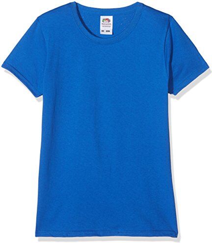 Fruit of the Loom Valueweight, T-Shirt Bambina, Blu (Royal Blue 51), 3-4 anni (Dimensioni Produttore: 22)