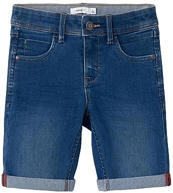 NAME IT Nkmsofus Dnmtax 2012 Long Shorts Noos Pantaloncini, Blu (Medium Blue Denim Medium Blue Denim), 122 Bambino