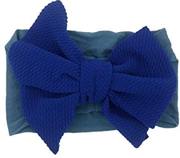 MRXFN forcina Fascia for capelli 1PC Copricapo for bambina infantile Fascia for capelli Bowknot Accessorio elasticizzato for bambini (Color : Blau, Size : Taille unique)