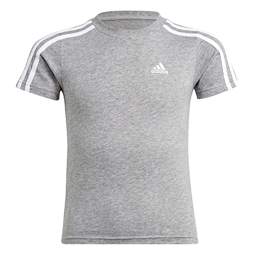 Adidas T-Shirt Unisex Bambino Medium Grey Heather/White Taglia 3-4A