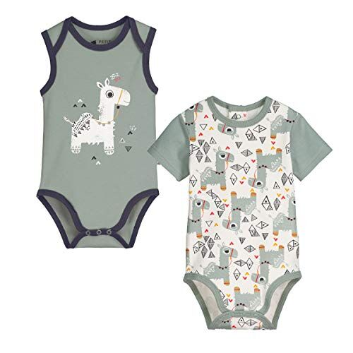 Petit Béguin Set di 2 body Bambino Ragazzo Marocco – Taglia – 24 mesi (92 cm)