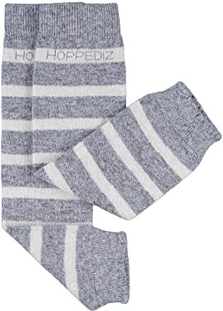 Hoppediz cashmere/lana merino Baby Leg Warmers (grigio/crema)