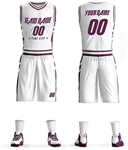 VOLLENC Personalizzato Pallacanestro Jersey Suit Ragazzi e Ragazze Uniformi Pallacanestro Formazione Concorso Team Uniformi Magli