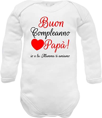 corredino neonato Body e tutine neonato divertenti compleanno papà e mamma zia zio nonno nonna padrino madrina manica lunga, corta e canotta (Body manica lunga, 18-24 mesi)