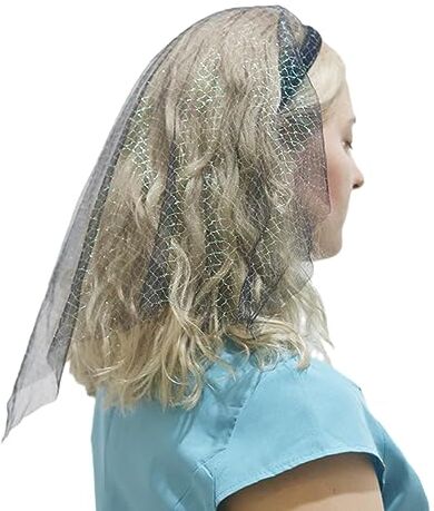 Avejjbaey Bohemia Velo Fascia per le Donne Stretch Turbante Tulle Strass Ricamo Puntini Colorati Testa Wrap Fascia Testa Fazzoletto Bambini