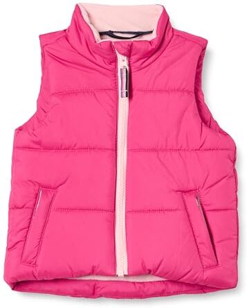 Amazon Essentials Piumino Smanicato Pesante Bambine e Ragazze, Rosa, 5 Anni