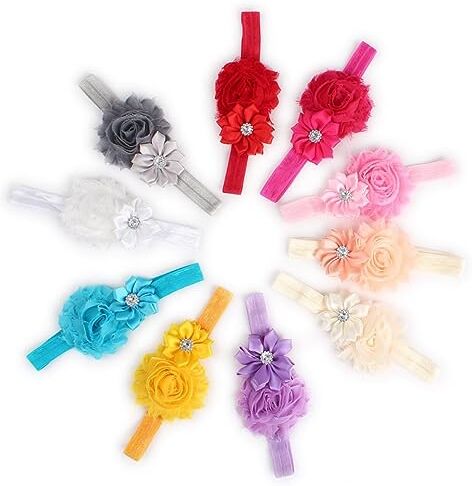 Toyvian Cerchietti Con Decorazioni 10 Elastici Per Ragazze Fasce Per Ragazze Per Ragazze Cerchietti Bambina Accessori Per Per Bambine Di Fiori Per Neonati Peli Di Cane Bambino Papillon