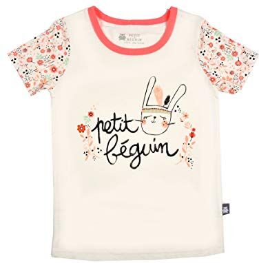 Petit Béguin Tee shirt ragazza maniche corte piccola piuma – dimensioni – 10 anni (140 cm)