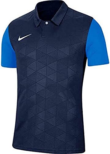 Nike Trophy IV SS, Maglia Bambini e Ragazzi, Midnight Navy/Photo Blu/Bianco, L