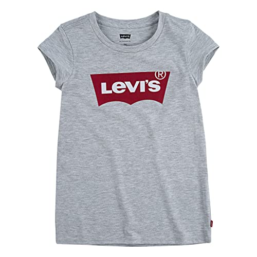 Levis Lvg S/S Batwing Tee, T-shirt Bambine e ragazze, Grigio (Light Gray Heather), 4 anni