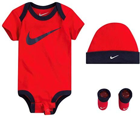 Nike 3 PIECE INFANT SET CAPPELLINO BODY CALZINI Non definito Rosso U10