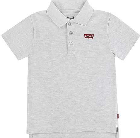 Levis LVB Back Neck Tape Polo, Polo Bambini e Ragazzi, Grigio Chiaro, 4 Anni