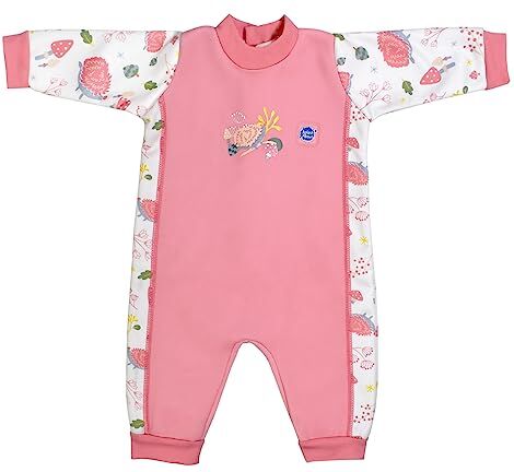 Splash About Warm in One Costume da Bagno Caldo per Bambini, Piece Swimsuit Baby Girls, Forest Walk, 6-12 Mesi