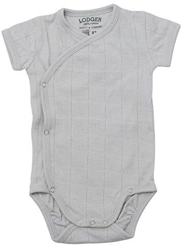 Lodger rs15.2.002 052 – 68 Romper avvolgente body manica corta, Grigio