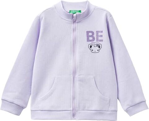 United Colors Of Benetton Giacca M/L  Maglione Cardigan, Malva 26G, 98 Bambina