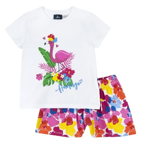Chicco Completo 2 Pezzi T-Shirt E Pantaloncini, Bambine e ragazze, Multicolor (3), 8 anni