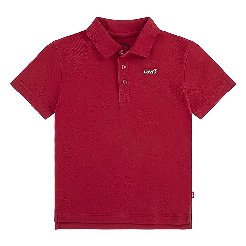 Levis LVB Back Neck Tape Polo, Polo Bambini e Ragazzi, Rosso/Bianco, 8 Anni