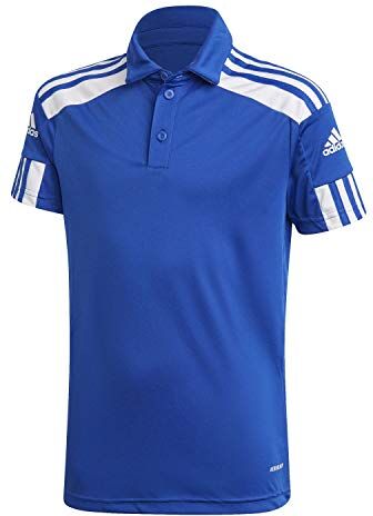 Adidas SQ21 Polo Y, Unisex-Bambini, Team Royal Blue/White, 7-8A