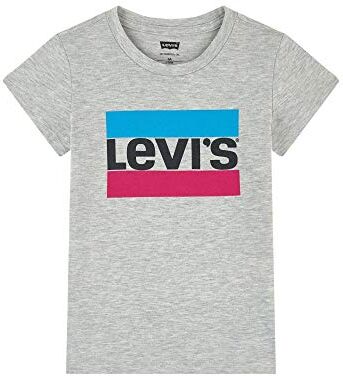 Levis Lvg Sportswear Logo Tee Bambine e Ragazze, Grigio (Gray Heather), 3 anni