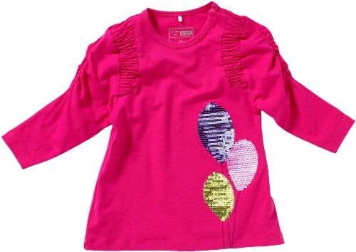 NAME IT Maglietta a maniche lunghe, bambina, Rosa (Pink (BUBBA)), 86