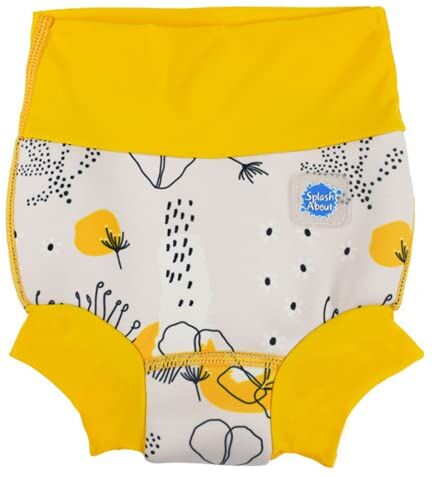 Splash About Happy Nappy Pannolino da Nuoto Riutilizzabile, Flower Meadow, 0-3 Mesi